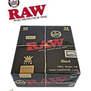 פאקט נייר גלגול RAW שחור
