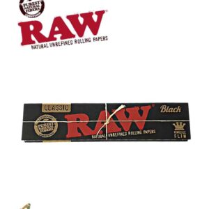ניירות גלגול גדולים RAW קלאסי שחור זהב RAW BLACK CLASSIC