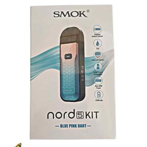 עט אידוי נרגילה סמוק נורד 5 כחול וורוד | Smok Nord 5 Pod Kit 80W