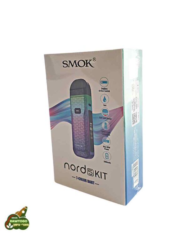 עט אידוי נרגילה סמוק נורד 5 ב7 צבעים | Smok Nord 5 Pod Kit 80W