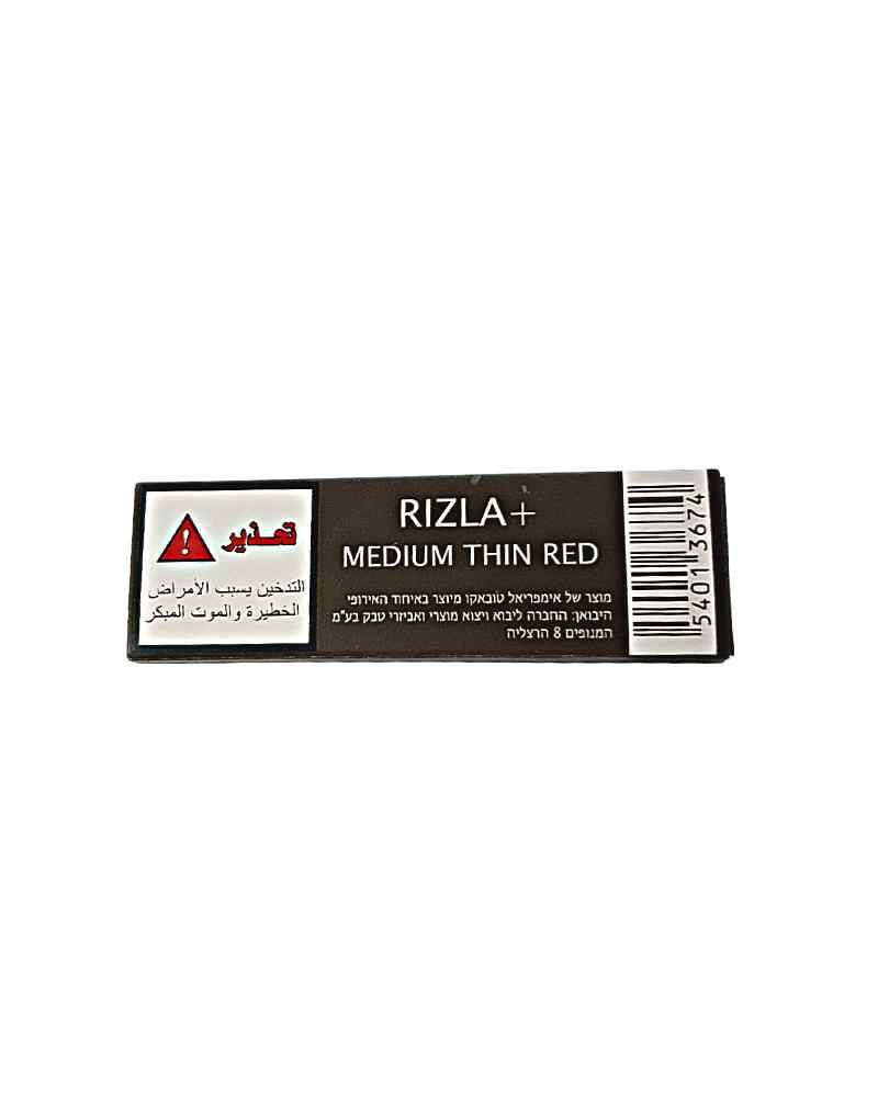 נייר גלגול ריזלה אדום Rizla Medium Thin Red