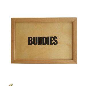 קופסת אחסון רשת גדולה Buddies Wood Sifter Box