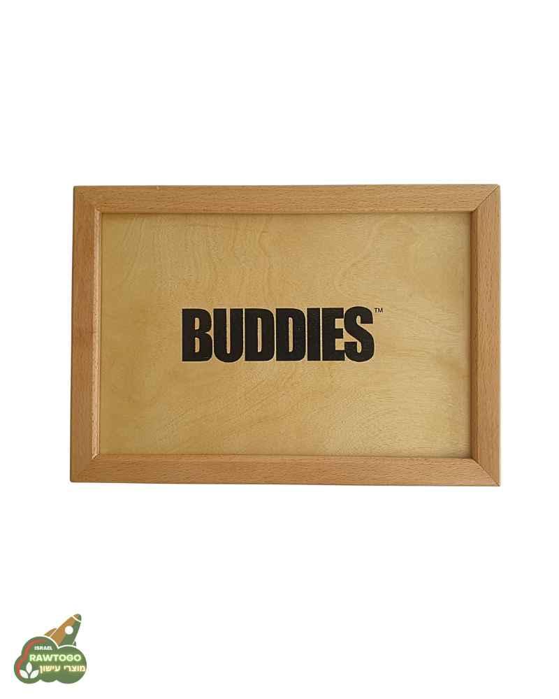 קופסת אחסון רשת גדולה Buddies Wood Sifter Box