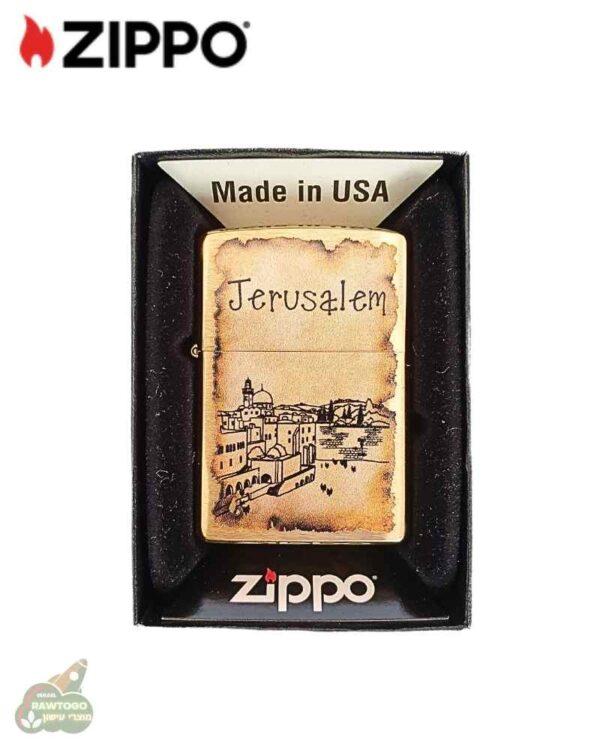 מצית זיפו בעיצוב ירושלים ZIPPO