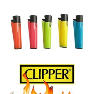 מצית קליפר להבה קלאסית ב 5 צבעים שונים CLIPPER