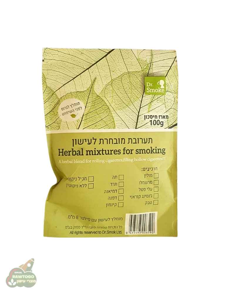 טבק איכותי חברת DR.Smoking בתערובת מובחרת של 130ג'