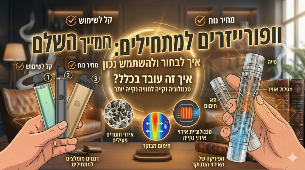 וופורייזרים למתחילים: המדריך השלם לבחירה ושימוש נכון