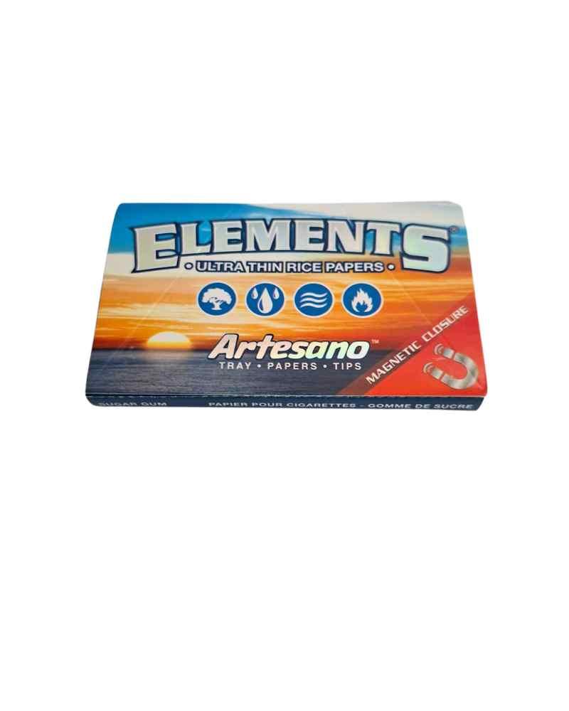 ELEMENTS Ultra Thin Artesano Rice Papers – ניירות גלילה אולטרה-דקים עם מגש ו-Tips