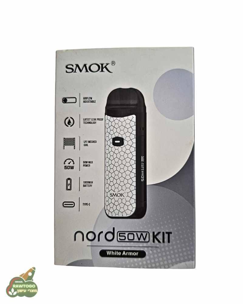 ערכת SMOK Nord 50W Kit – עוצמה פוגשת עמידות בעיצוב White Armor יוקרתי