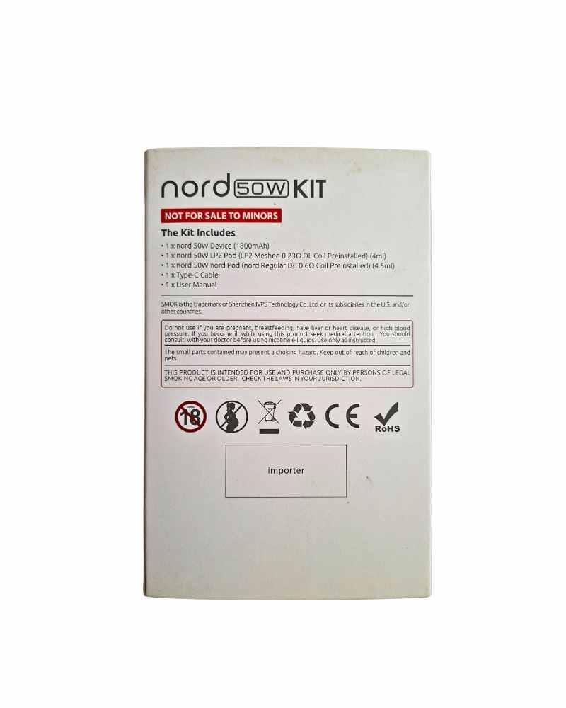 ערכת SMOK Nord 50W Kit – עוצמה פוגשת עמידות בעיצוב White Armor יוקרתי