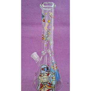 באנג זכוכית 25 ס״מ בעיצוב חלל – Glass Bong Rockets Design