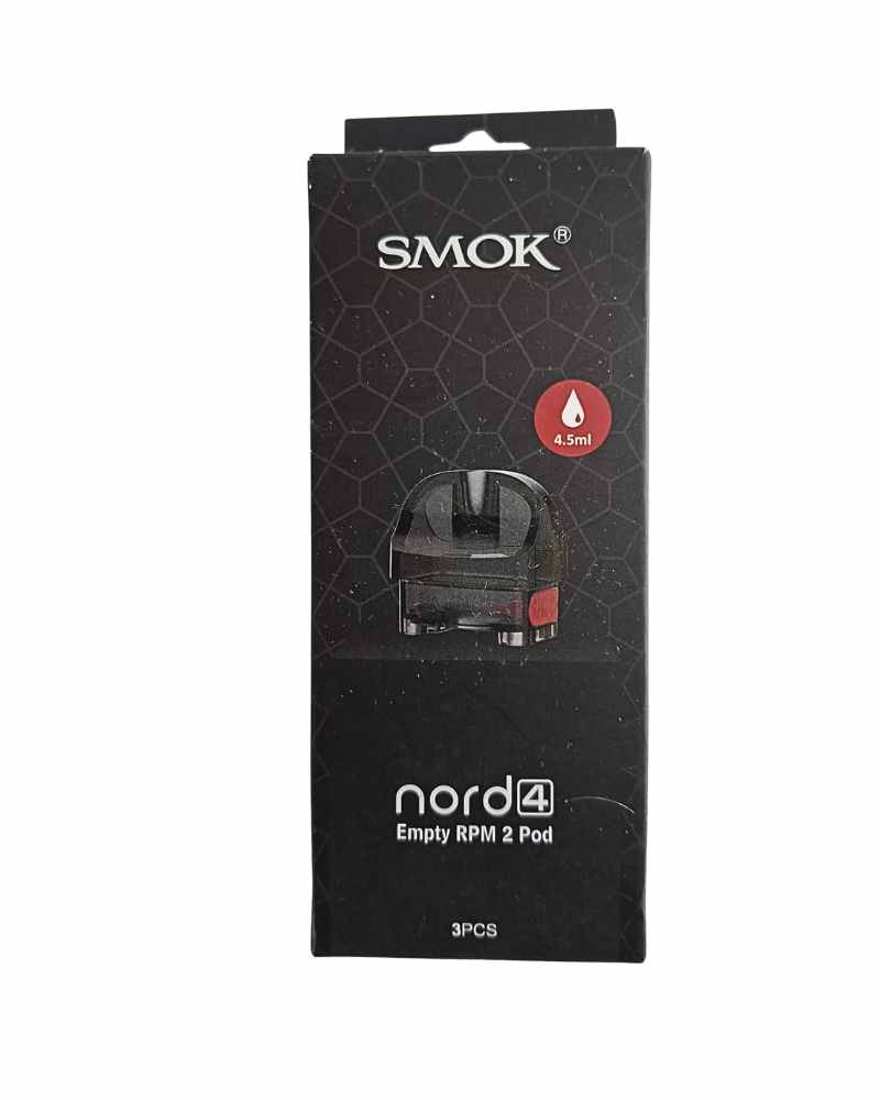מארז מחסניות ריקות SMOK Nord 4 Empty RPM 2 Pod (נפח 4.5 מ"ל – 3 יחידות)