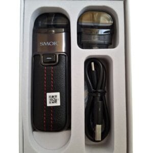 ערכת סיגריה אלקטרונית SMOK Nord 4 Pod Kit 80W – דגם Leather / Black Brown
