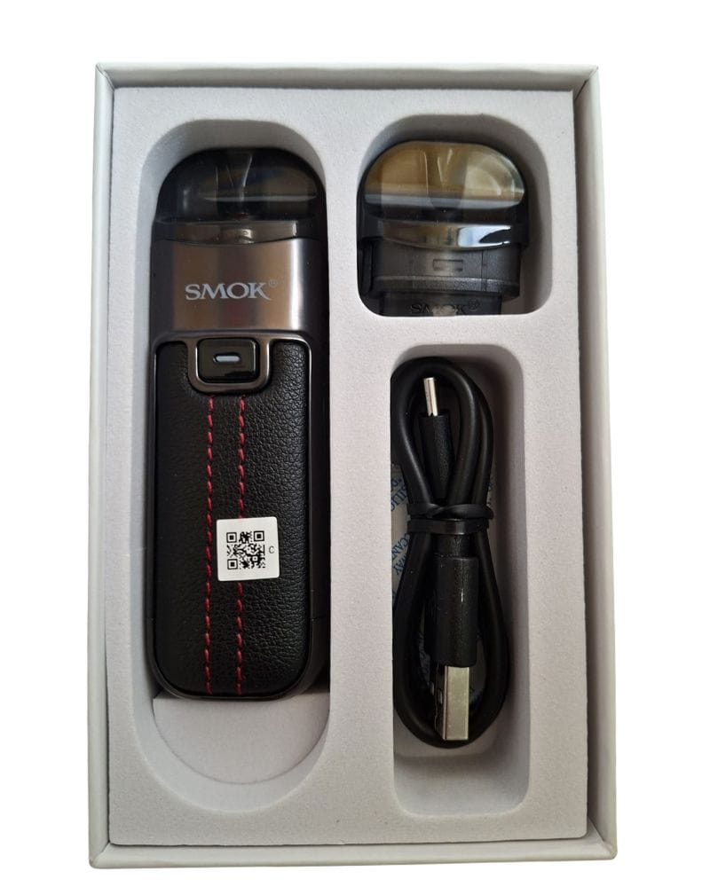 ערכת סיגריה אלקטרונית SMOK Nord 4 Pod Kit 80W – דגם Leather / Black Brown